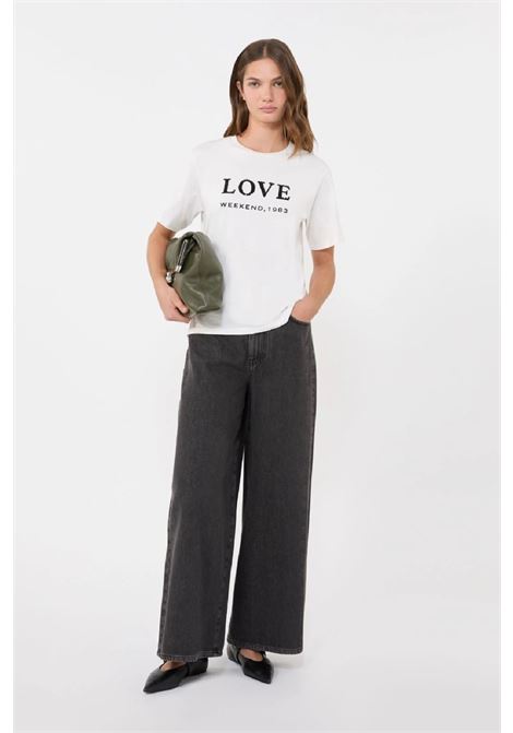 t-shirt in cotone con stampa MAX MARA WEEKEND | 2615971061600001